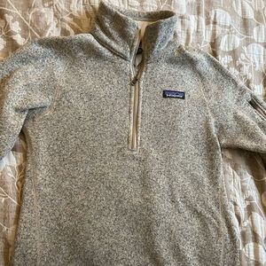 Patagonia 1/4 zip pelican color xs